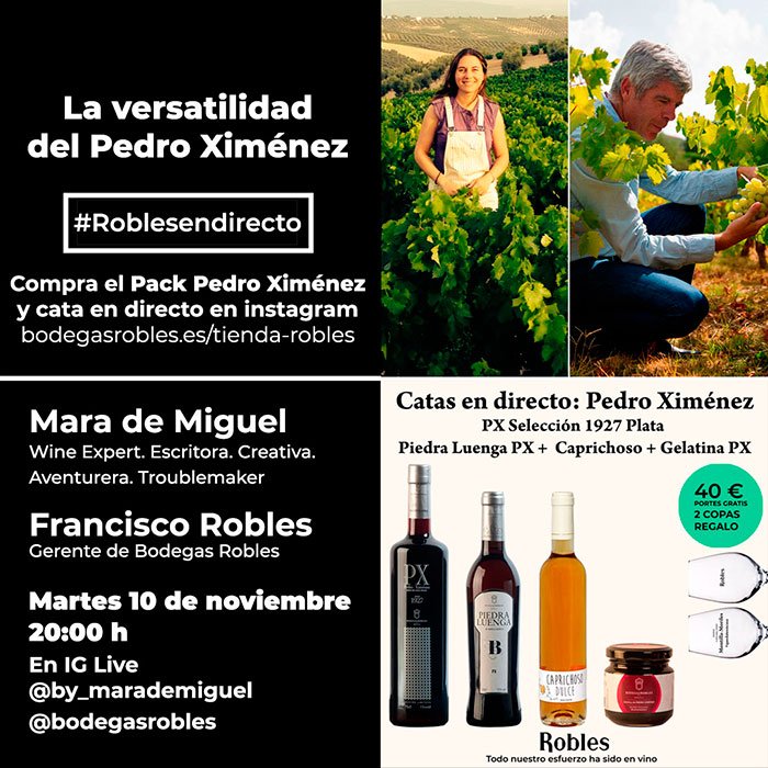Cata virtual La versatilidad del Pedro Ximénez - we love montilla moriles