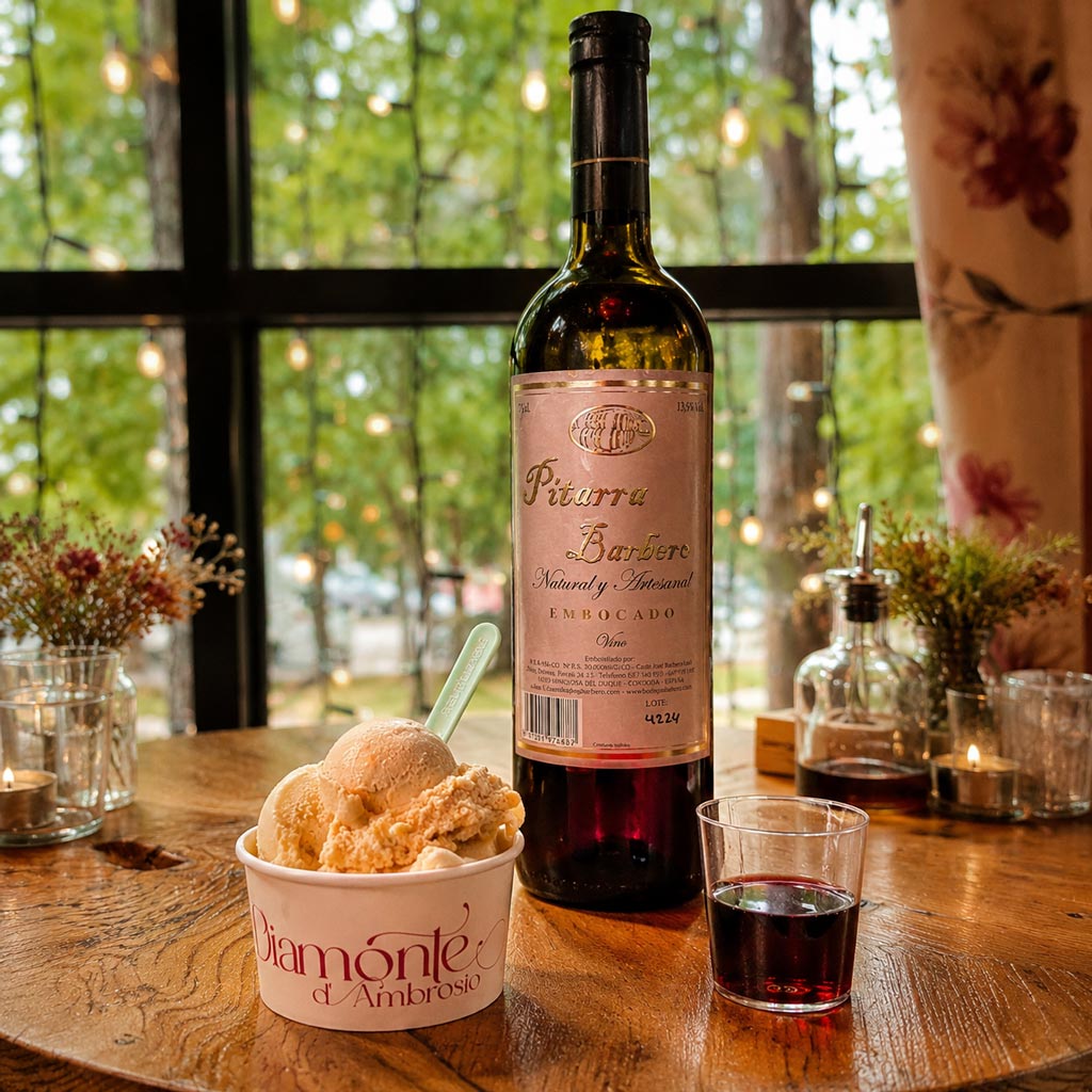 maridajes unicos con helado y pitarra barbero - We Love Montilla Moriles