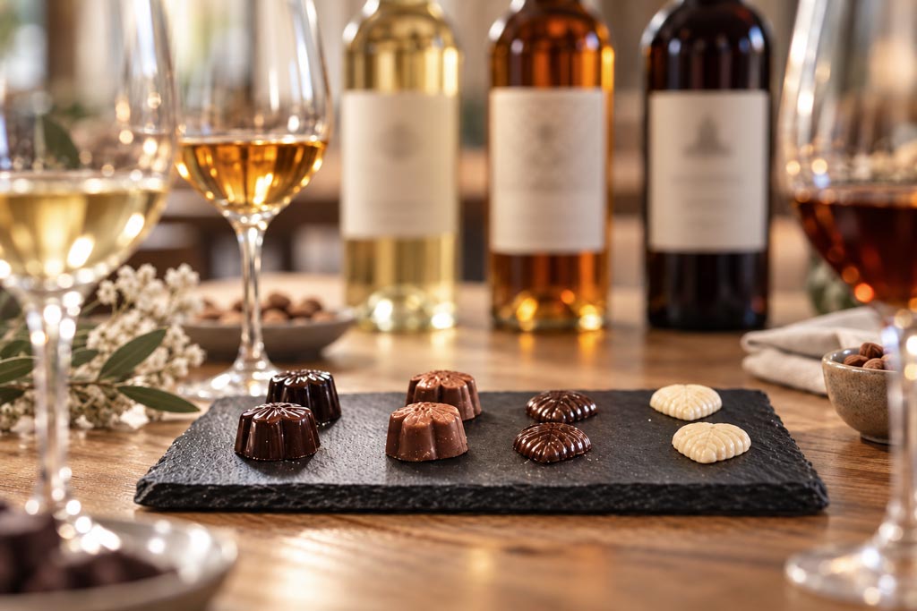 Cata de chocolates Simón Coll y vinos de Moriles - We Love Montilla Moriles